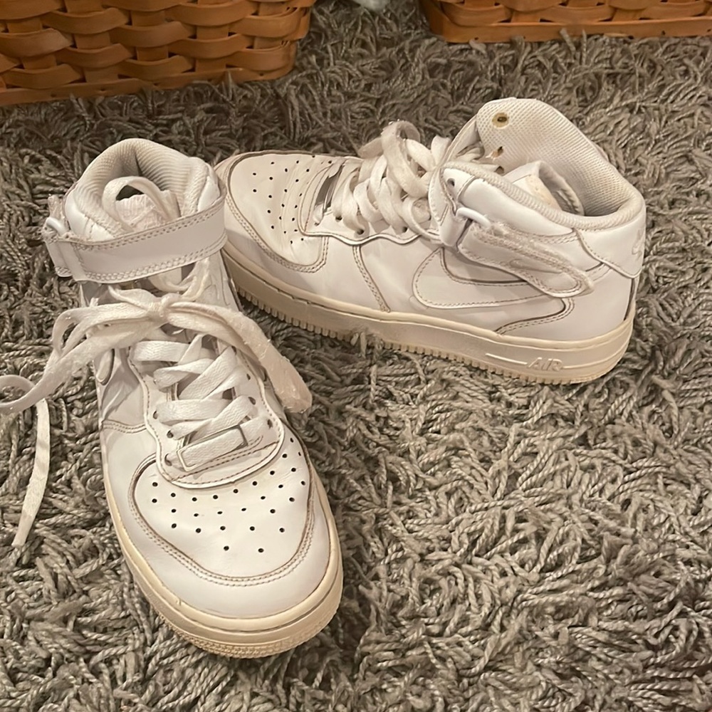 high top Nike Air Force 1s
